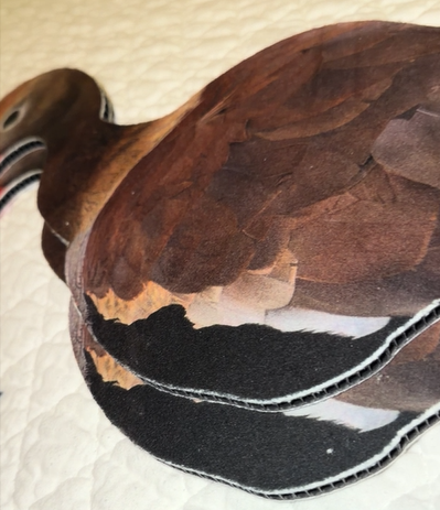 Fully Flocked Black-Bellied Whistling Duck Silhouette Decoys - 1 Dozen with 24" Stakes